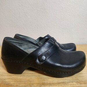 Dansko Shoes Womens Size 38 Black Leather Mary Jane Clog Comfort 9815D20200
